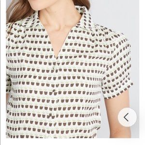 ModCloth Everyday Expressive Collared Top